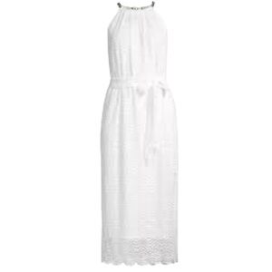 LILLY PULITZER White Lace Midi Dress M | Bridal Shower Rehearsal Dinner NWT